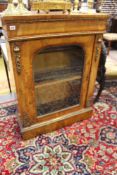 A VICTORIAN WALNUT AND GILT BRASS MOUNTED PIER CABINET