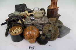 A COLLECTION OF VARIOUS OBJECT TROUVE,ETC