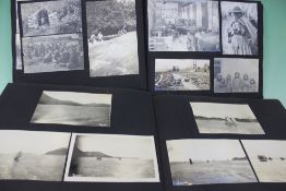 TWO PHOTOGRAPH ALBUMS TO INCLUDE IMAGES OF JAPAN, CHINA AND THE FAR EAST, WWI PERIOD.
