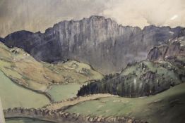 AN EARLY 20TH.C.WATERCOLOUR GLARAMARA BY C J HOLMES