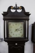 A GEORGIAN MAHOGANY CASED 30 HOUR LONG CASE CLOCK