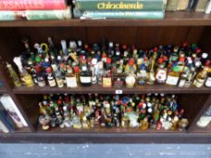 a large quantity of spirit miniatures, several in novelty bottles.