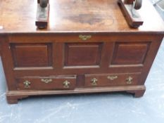 An early 18th.c.oak mule chest