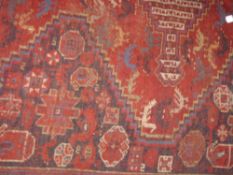 An antique Persian Qashgai rug
