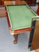 An early 20th.C. mahogany snooker/dining table