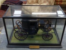 A good custom coach built scale model of a "c" spring brougham from the Bute collection hand made by