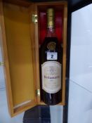 1963 Delmain Cognac in presentation pine box