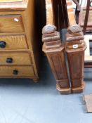 A continental walnut sleigh bed