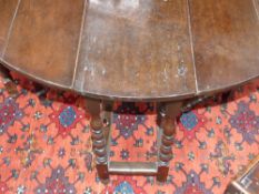 An 18th.C.Oak cottage gateleg table