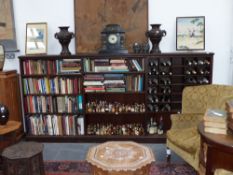 A Victorian large open bookcase