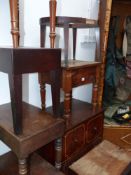 Five 19th Century mahogany bidets, a commode chest,etc