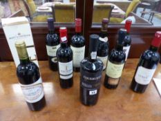 1999 Chateau Lunch & Bages Pauillac Grand Cru together with eight other quality red wines one bottle