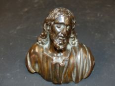 An early bronze bust of Christ