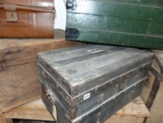 A collection of Victorian and later shipping trunks and blanket boxes