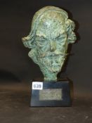 Barney Seale (1896-1957) ARR. Portrait bust of Augustus John. Bronze. Signed and dated