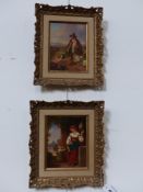 Penry Williams (19th Century School). A pair of portraits of Italian peasants in the environs of