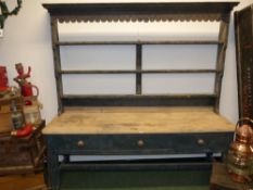 A Victorian pine dresser