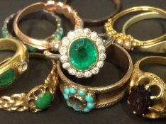 A selection of assorted rings (10)