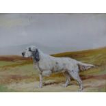 Ruben Ward Binks (1880-1950) (ARR), English Setter and companion of a Pointer, both dogs standing in