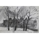 John Bratby (1928-1992), Longleat, signed and titled, pencil, 14.5 x 20.5cm, together with Tom