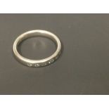 A modern 18ct white gold blue diamond set dress ring