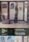 David Hockney (b.1937), a signed poster for the 1981 exhibition at the National Gallery, The