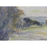 Joan Hammond (1923-2006), The Black Mountains from the Brecon Beacons, signed and dated '89, pastel,