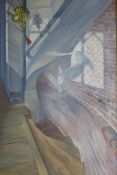 Timothy Easton (b.1943) (ARR), Libertas - Open Window, signed, oil on canvas, 90.5 x 60cm. Inscribed