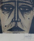 Bernard Buffet (1928-1999) French (ARR), Visage, signed and numbered 101/108 in pencil,