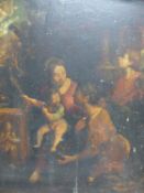 North Italian School (18th Century), Madonna and Child, oil on panel, 36 x 30cm.