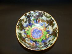 Daisy Makeig-Jones: A Wedgwood Fairyland lustre bowl. Pattern number Z6968. 16cm diameter x 8cm