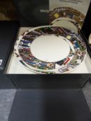 A set of six Wedgwood bone china limited edition plates Kalkulium Suite by Eduardo Paolozzi, cased