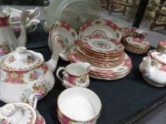 A Royal Albert Lady Carlyle china part dinner and tea service.