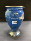 Daisy Makeig-Jones: A Wedgwood fish decorated lustre baluster vase. Z24779I. 14cm diameter x 22cm