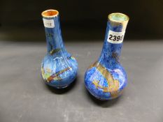 Daisy Makeig-Jones: A Wedgwood dragon lustre bottle vase. Pattern number Z4829. 21cm high.