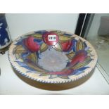 Crown Ducal Charlotte Rhead fruit decorated pottery bowl. 25cm diameter