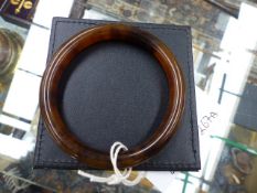 A RHINO HORN BANGLE