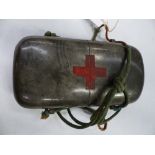 A BOER WAR RED CROSS SPIRIT FLASK.