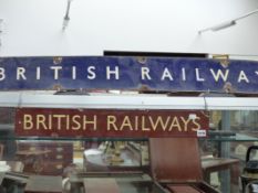 TWO BRITISH RAILWAYS ENAMEL SIGNS