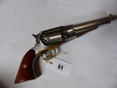 PISTOL- EURO ARMS- "REMINGTON NEW ARMY" MODEL .36 PERCUSSION SERIAL NUMBER 114660 (ST NO 3221)