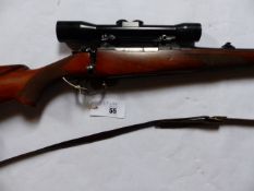 RIFLE- BRNO BOLT ACTION .270 WIN SERIAL NUMBER 15566 (ST NO 3198) COMPLETE WITH SCOPE.