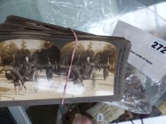 A GOOD COLLECTION OF STEREOSCOPIC VIEWER CARDS TO INCLUDE 47 VIEWS OF NIAGARA, 49 VIEWS OF JAPAN,