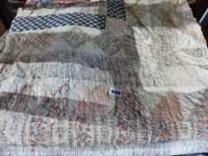 TWO PATCHWORK QUILTS