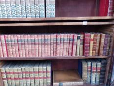 BOOKS: A COLLECTION OF 19TH.C.LEATHER BINDINGS TO INCLUDE, DICKENS' WORKS, LONDON, CHAPMAN & HALL (