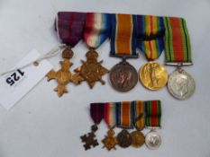 A FIRST WORLD WAR 1914-15 TRIO PLUS DEFENCE MEDAL AND OBE TO CAPTAIN/MAJOR WPK REYNOLDS, ARMY