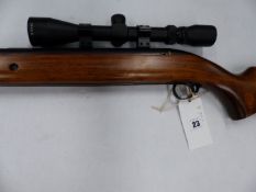 .22 BSA AIR SPORTER WITH 9x40 SCOPE AND SUPPRESSOR