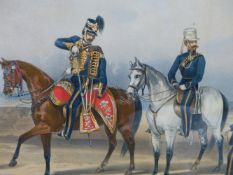 TWO HAND COLOURED LITHOGRAPHS BY RUDOLPH ALKERMANN OF INDIAN 19TH.C.MILITARY SCENES