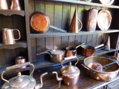 A COLLECTION OF VICTORIAN AND LATER COPPERWARE