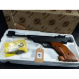 AN ORIGINAL MODEL 6G AIR PISTOL IN .177 CALIBRE COMPLETE WITH ORIGINAL BOX