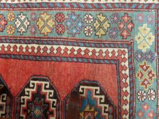 ANTIQUE CAUCASIAN RUNNER. 295 X 115CM